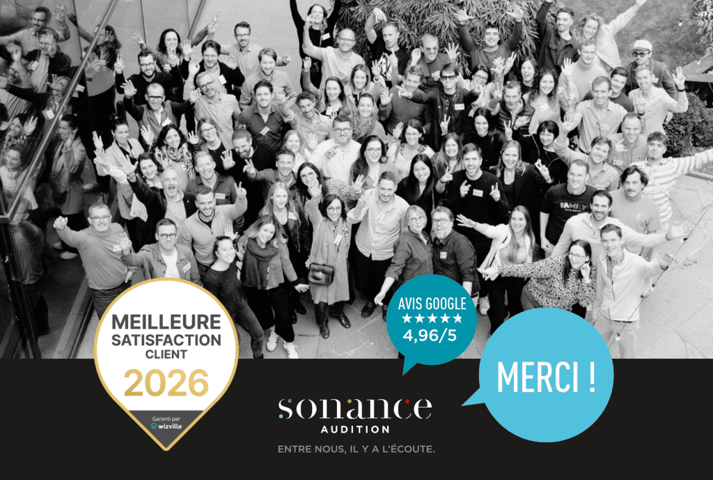 Les audioprothésistes indépendants Sonance Audition, pour la 3ème année consécutive remportent le Prix de la meilleure satisfaction Client 2026 ! 
